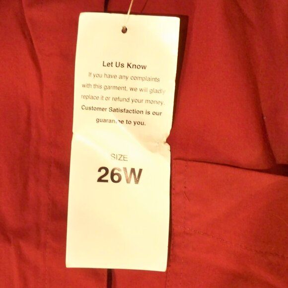 3 Bobbie Brooks Sport Plus, Button Up *Shirt, 26W - Picture 9 of 10